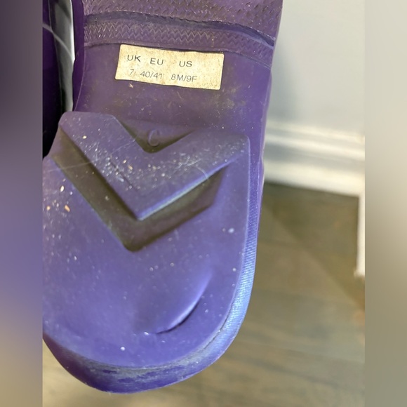 Hunter Tall Rain Boots Purple Gloss – Size 9 EUC - Picture 7 of 10